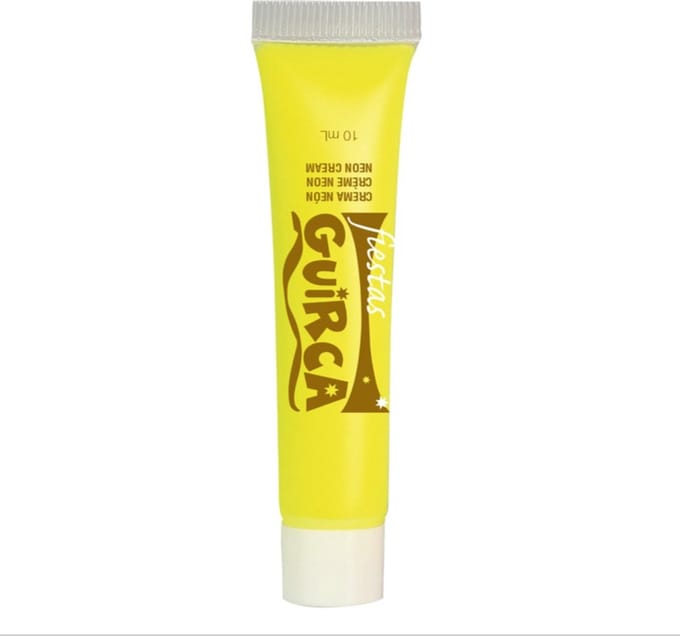 Fiestas Guirca - Neon Gele Make-up Tube 10 ml