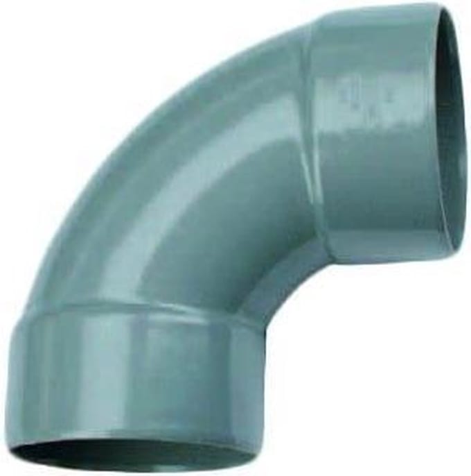 PVC Bocht 88° 2 x mof 90mm Wavin