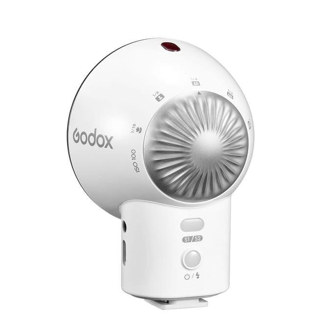 Godox LUX ELF Retro Camera Flash Universele Draagbare On-Camera Flash Camera Speedlight 5 Power Steps wit