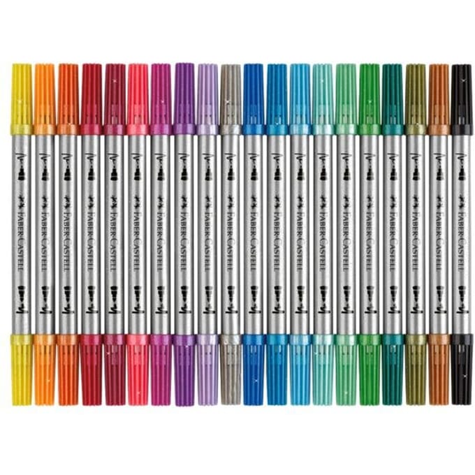 Faber Castell Viltstift Duo 20 stuks glitter - FC-151108