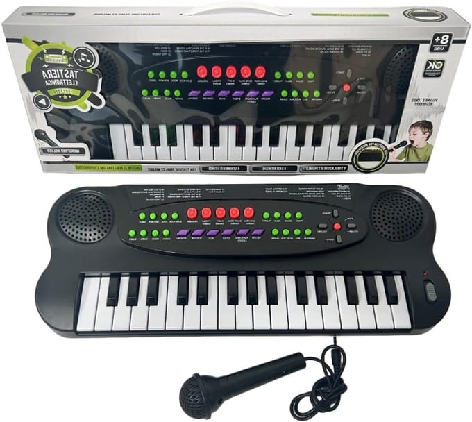 Elektronisch Toetsenbord - Kinderpiano - Muziek Leren - Met Microfoon - 32 Toetsen - Wit