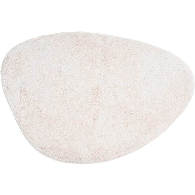 Badmat Beach - Creme 60 x 80 cm - Asymmetrische Katoenen Badmat