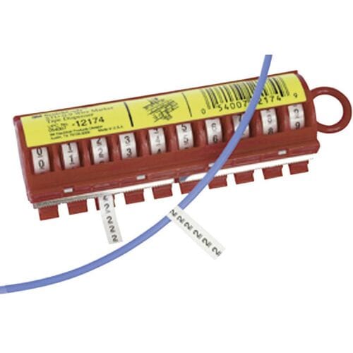 3M 7000058782 Markeer-plakset Opdruk 0 - 9 STD-0/9