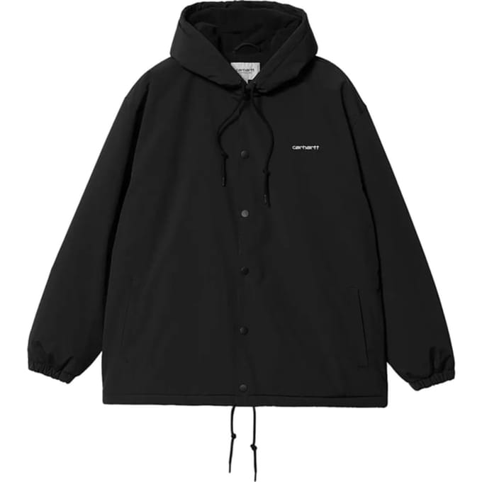 Carhartt Wip Hooded Coacht Coach Jas Zwart