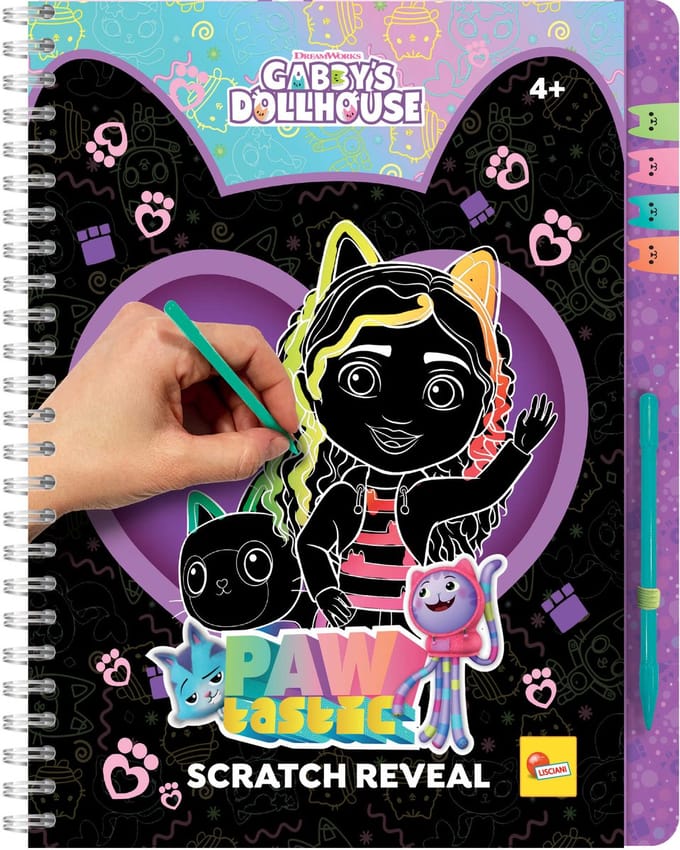 Lisciani - Gabby's Dollhouse - Scratchboek - Pawtastic