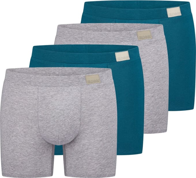 sloggi Heren lang short / pant 4 pack men GO Natural