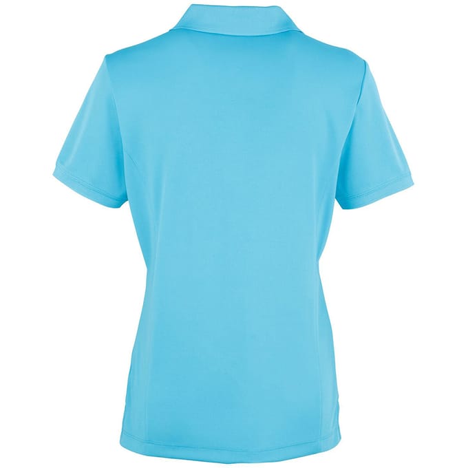 Premier Dames/dames Coolchecker korte mouw Pique Polo T-Shirt (Turquoise)