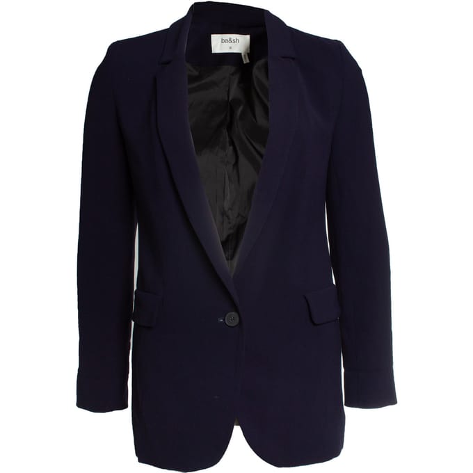 Ba&sh, zeeman blazer in blauw