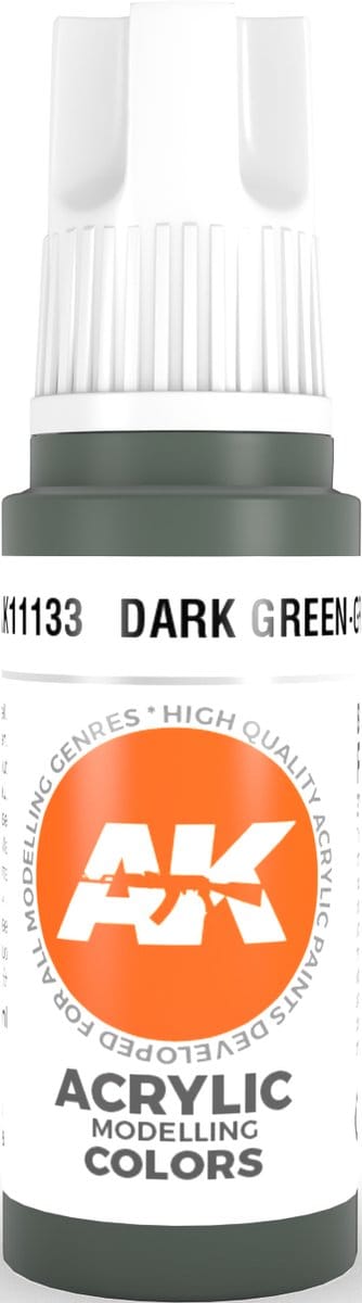 Dark Green-Grey Acrylic Modelling Color - 17ml - AK-11133