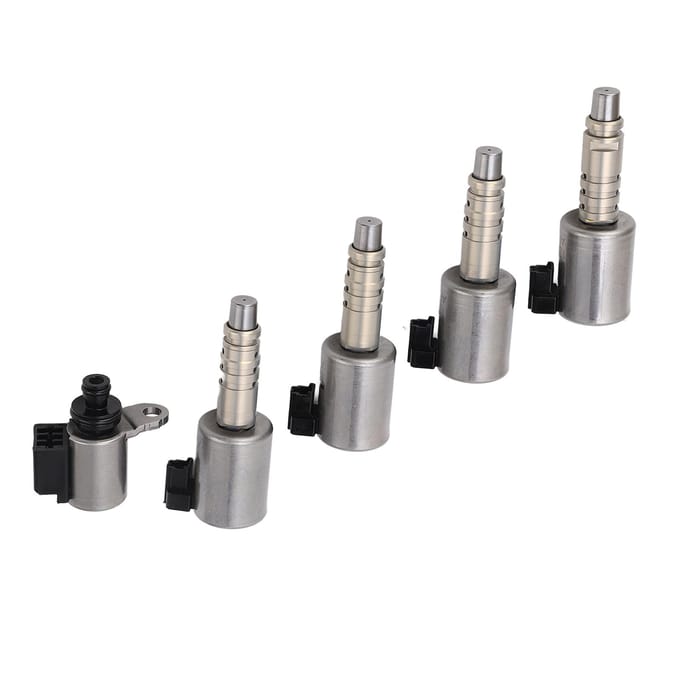 5pcs Voiture Boîte de Vitesses Transmission Solénoïde de Changement de Vitesse Remplacement JF015E