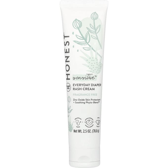 The Honest Company, Diaper Rash Cream, 2.5 oz (70.8 g) white