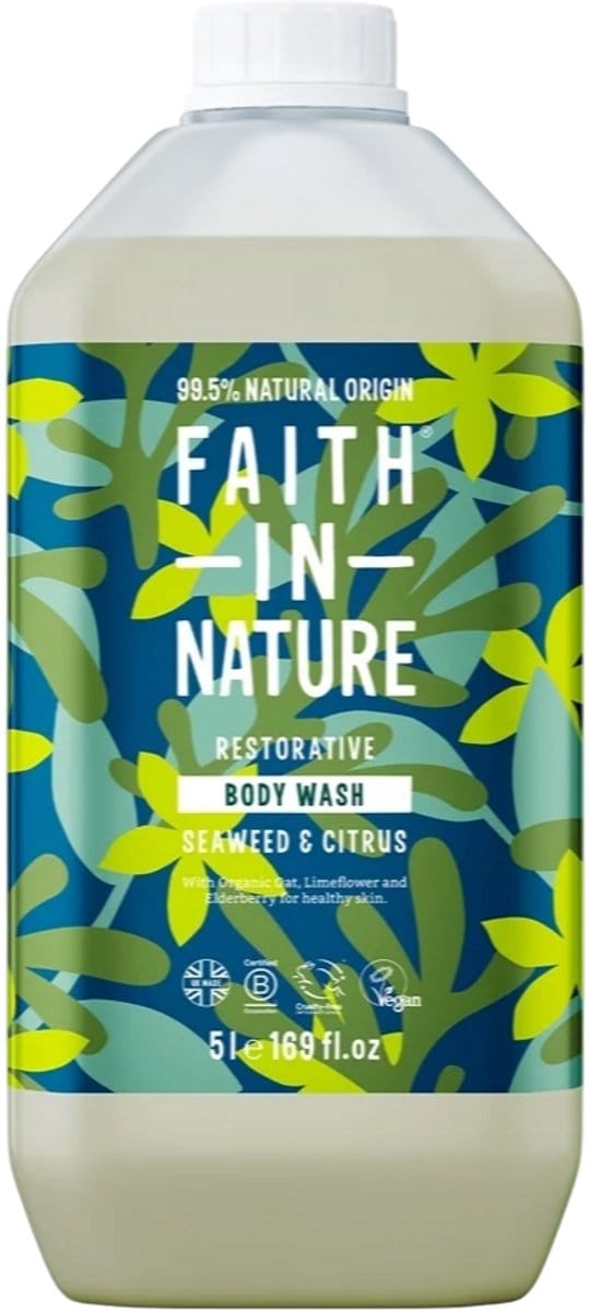 Faith in Nature Zeewier & Citrus Bad-en Douchegel 5L