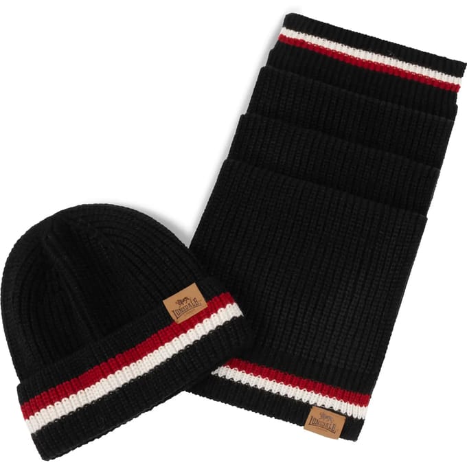 Lonsdale Butleigh unisex sjaal- en mutsenset