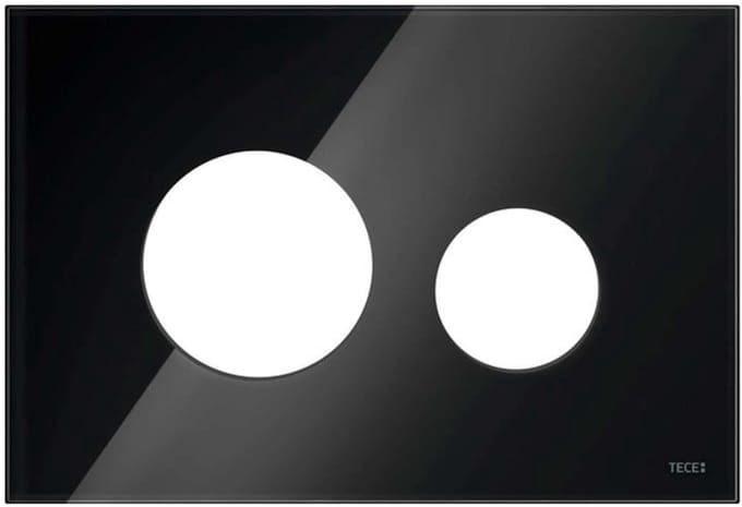 Tece TECEloop - Frontplaat voor bedieningsplaat TECEloop, zwart glas 9240674