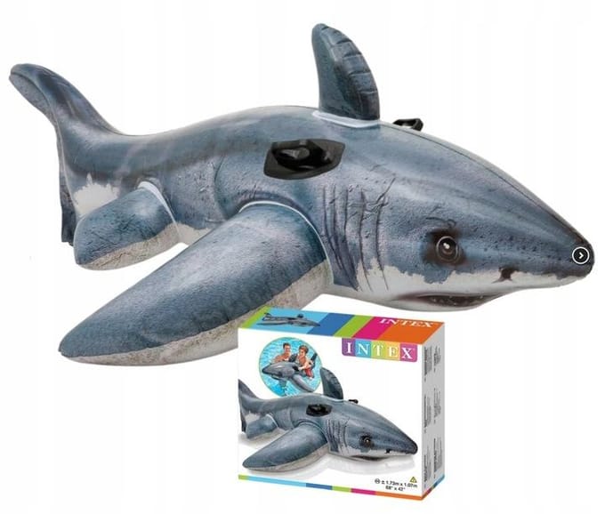Intex Great White Shark Ride-On 173x107cm