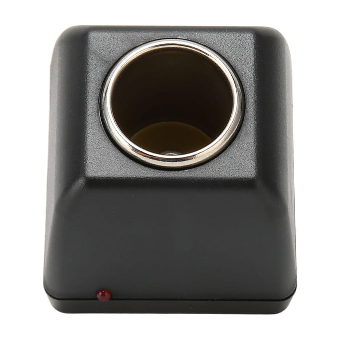 AC naar 12V DC Auto Stroomadapter LED Licht Indicator Auto Sigarettenaansteker Adapter black