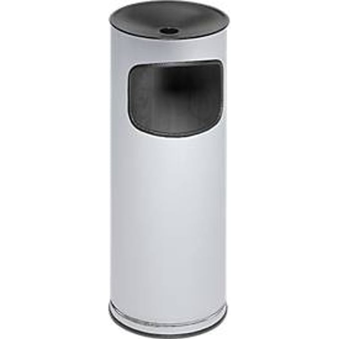 Combi-asbak, H 610 mm, rvs