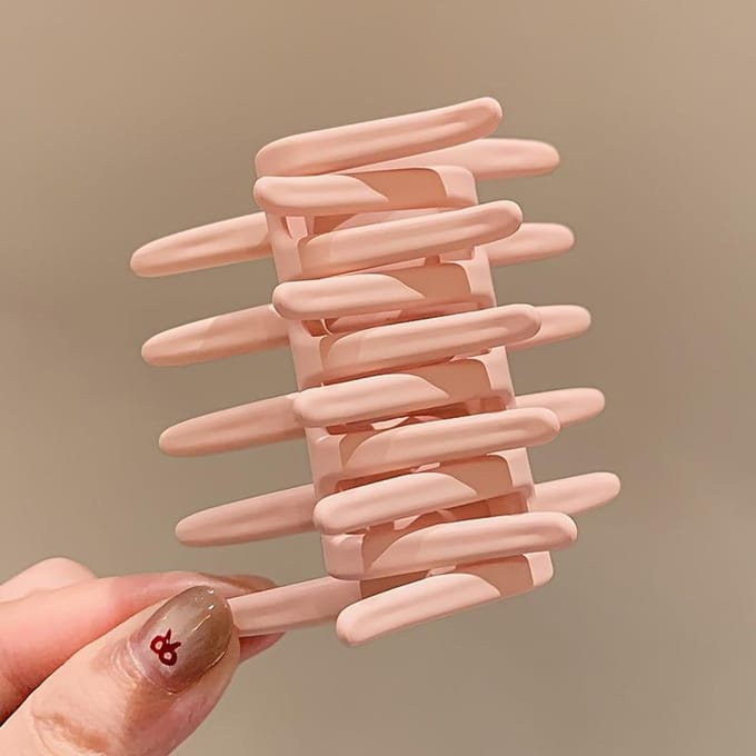 1 stuks Kruis Haar Kam Dames Haarclip Krulspeld voor Dik of Medium Haar brown