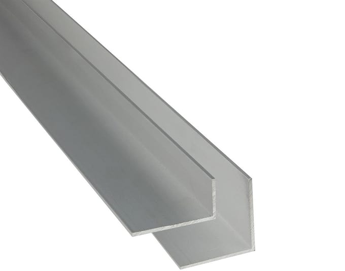 Aluminium Hoekprofiel 20x20mm Zilver Geanodiseerd 2 Meter