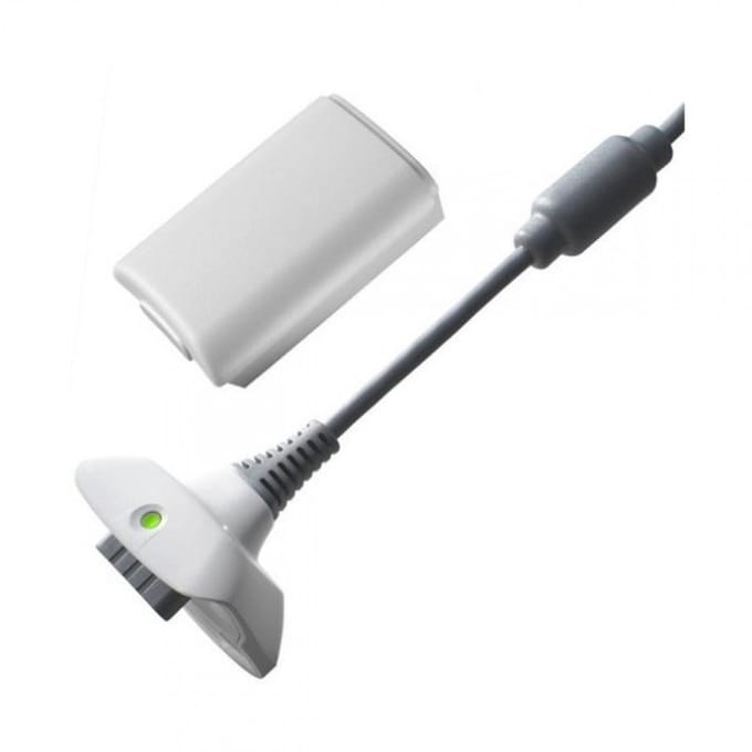 XBOX 360 controller accu met oplaadkabel - grijs