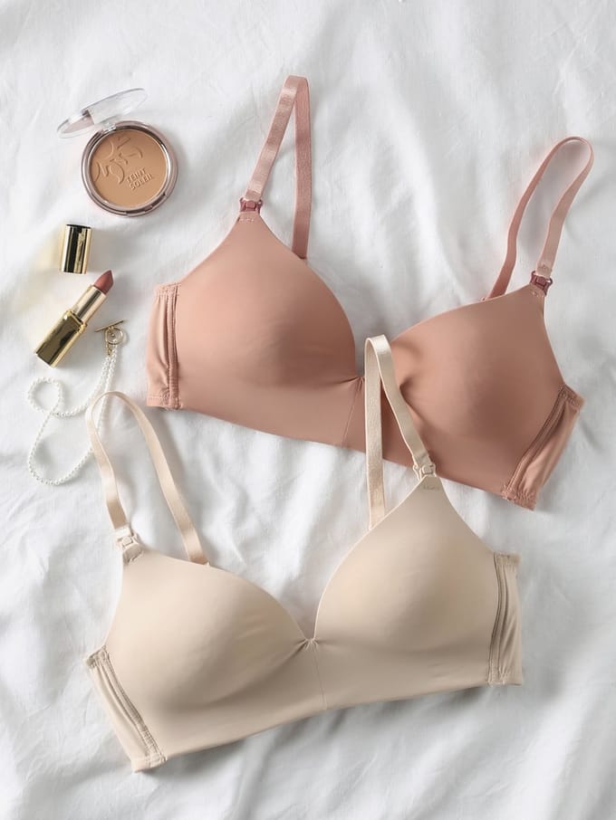 Envie de fraise Set - 2 beha - zwangerschaps - borstvoedings - microvezel - kant