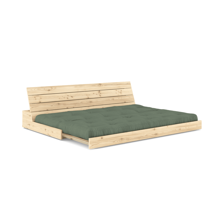 Karup Basis slaapbank - 756 Olive Green - 101ClearLacquered