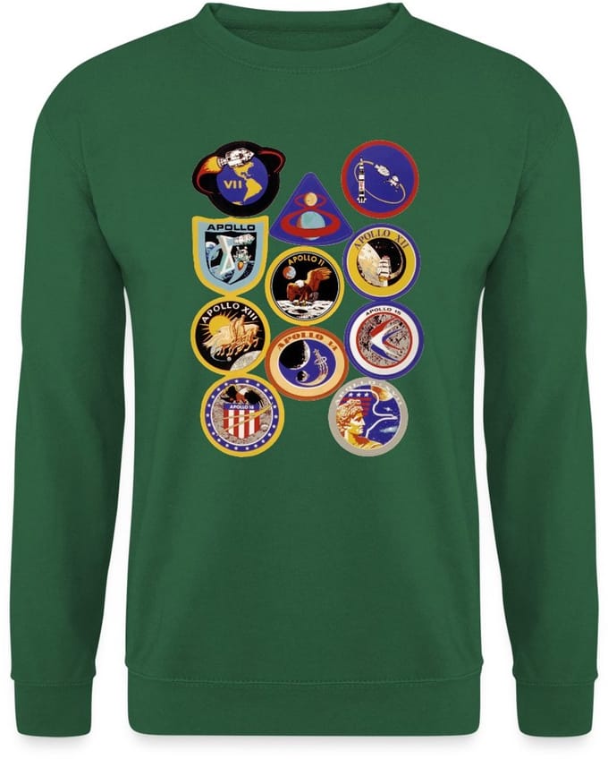 NASA Apollo-missie-insignes Sweater Heren