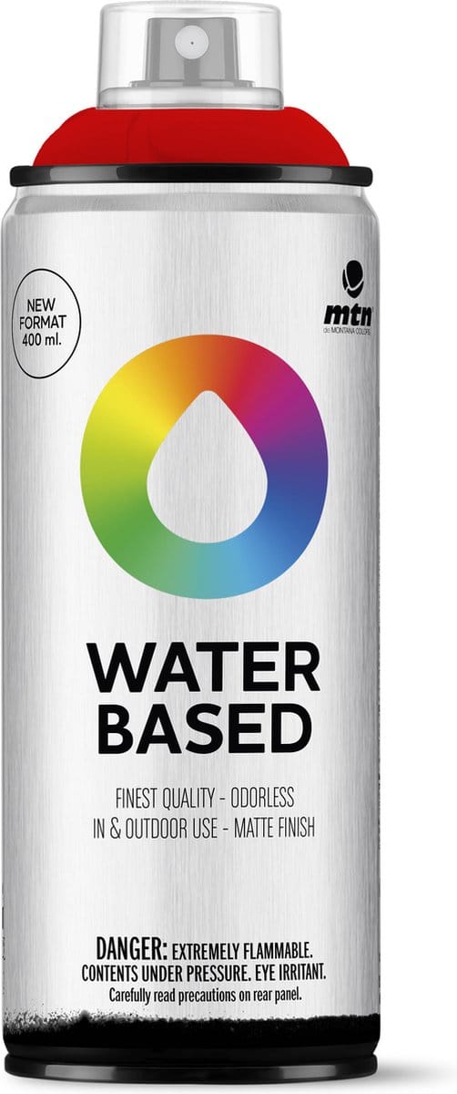 MTN Water Based Spuitbus - verf op waterbasis - RV-241 Madrid Red - 400ml