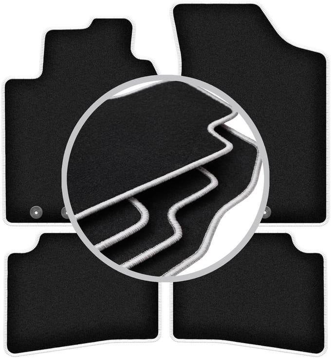 CARLUX-SILVER automatten voor: Kia Cee`d I hatchback, SW, stationwagen, coupé (2006-2012)