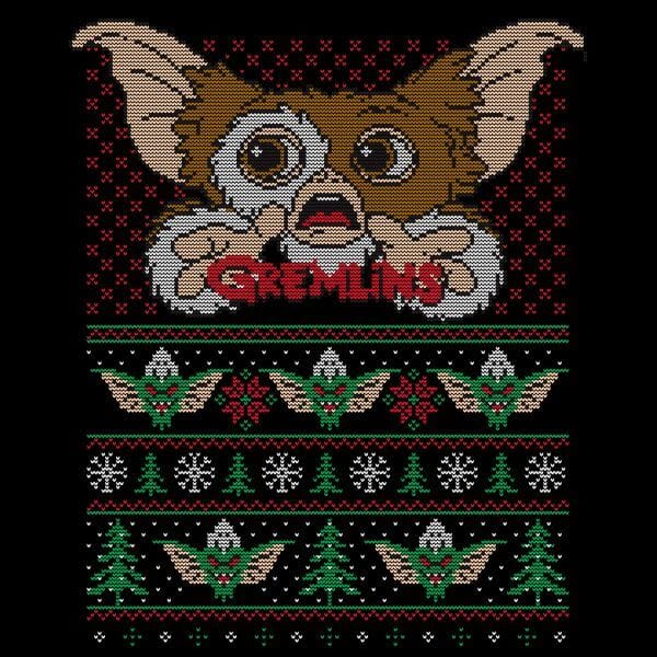 Gremlins Ugly Knit Women's Christmas T-Shirt - Black - S