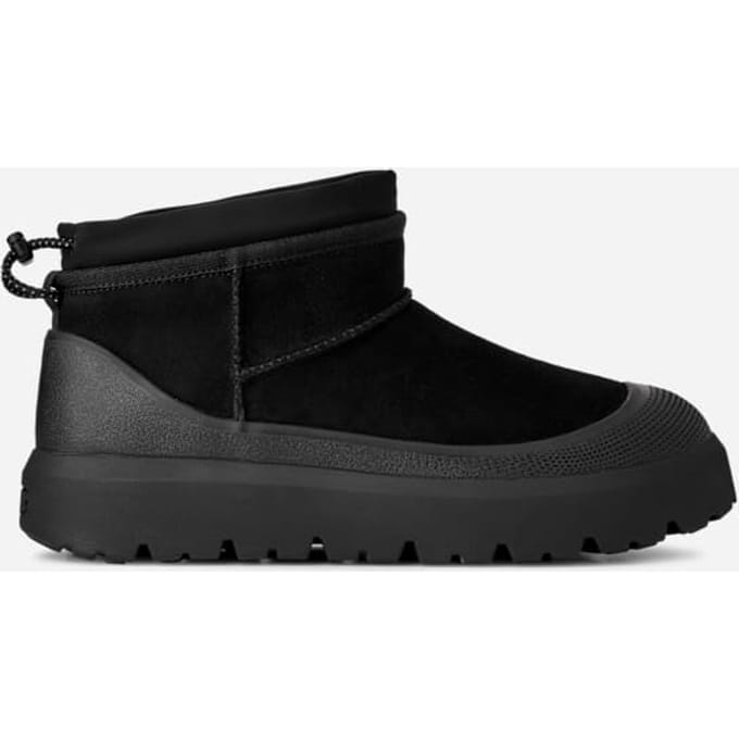UGG® Cl Ultra Mini Weather Hybrid for Men in Black, Size 7, Suede/Polyester/Wool