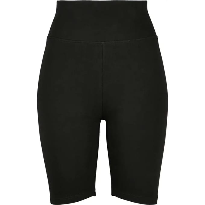 Urban Classics High Waist Cycle Dames Shorts - zwart - S