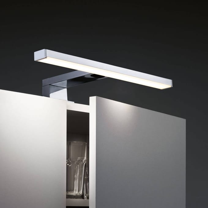 LED-spiegellamp Selo IP44 Tunable White 400lm 230V 3,7W Chroom
