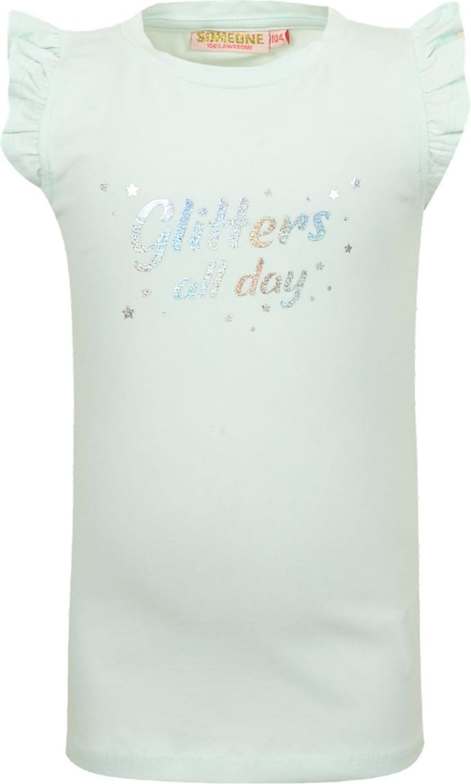 Meisjes t-shirt - Delphine-SG-02-D - Licht mint