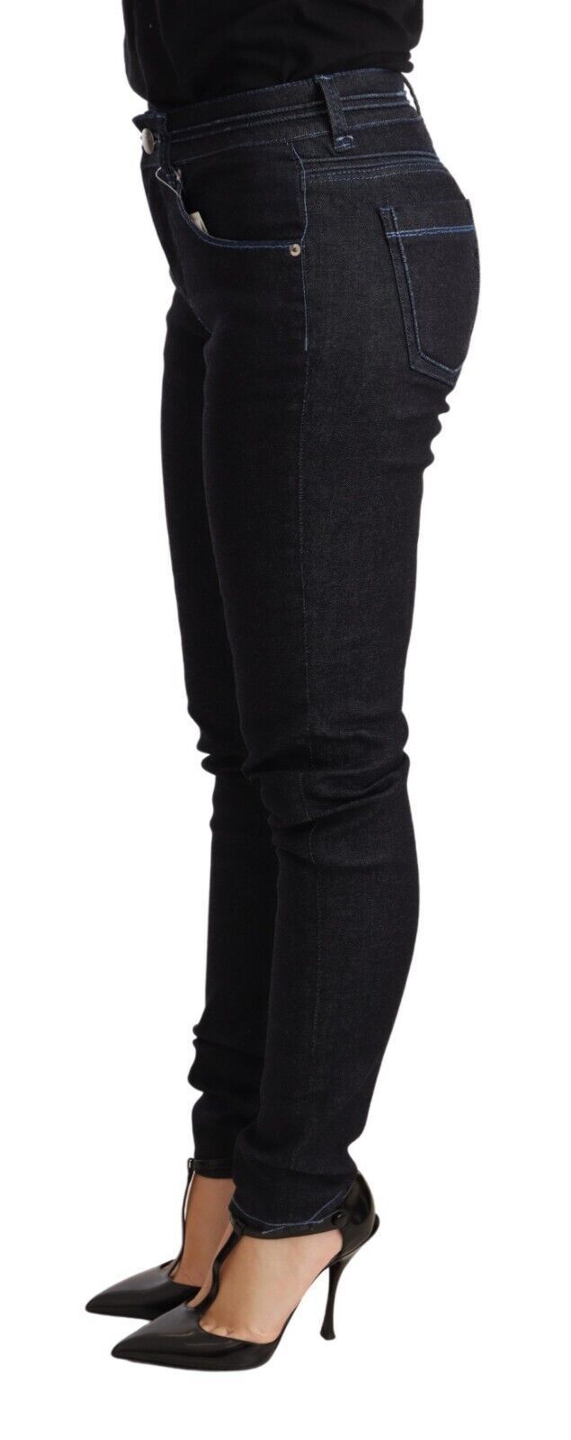 Acht Skinny Jeans Donker Washed