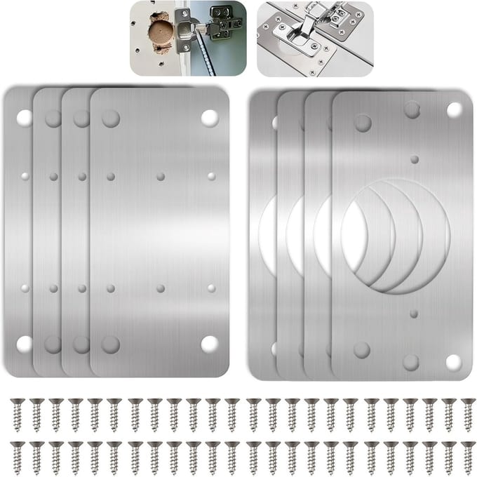 Solidchoice - Keukendeur Scharnier Reparatieplaat Set van 8