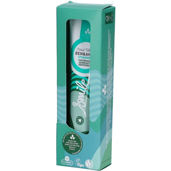 Ben & Anna Toothpaste Smile Spearmint Fluoride 75 Tandpasta