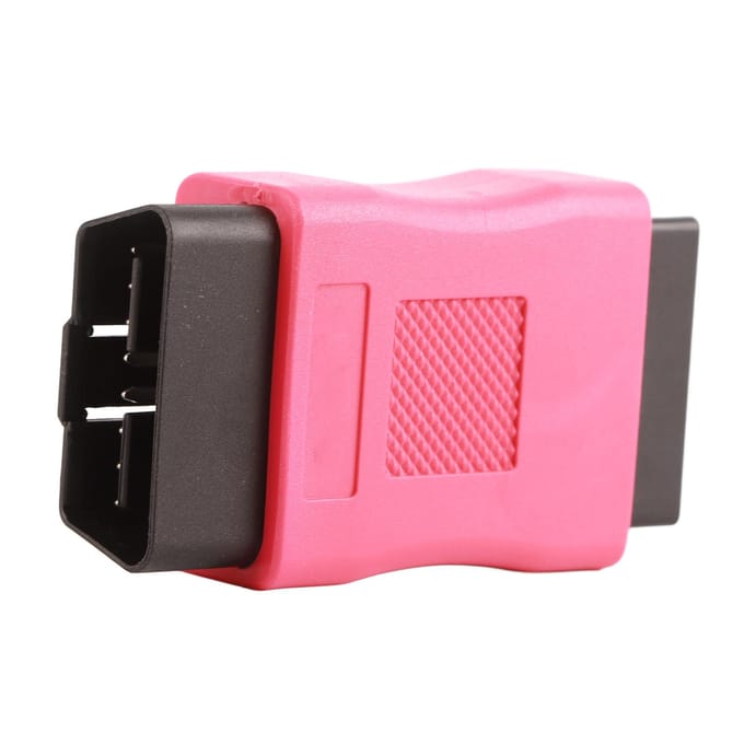 OBD2 Mannelijk naar Vrouwelijk Connector Adapter OBDII Stekker voor Voertuig Diagnostische Scantool pink