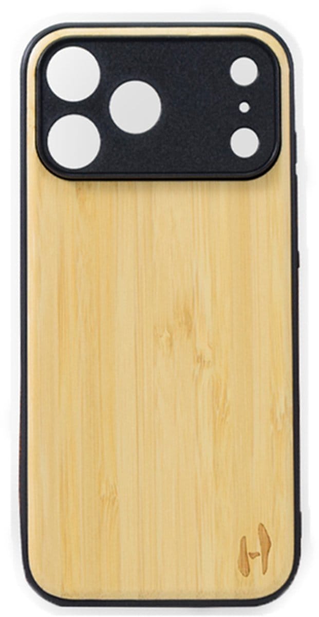 Houten TPU case, iPhone 17 Pro Max Bamboe