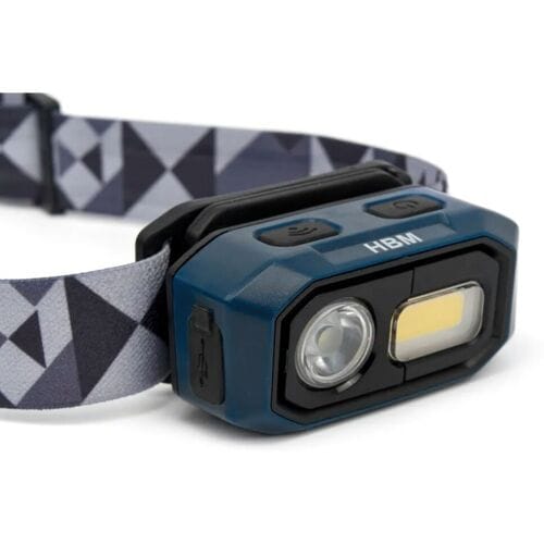 HBM oplaadbare hoofdlamp met bewegingsdetector 480 lumen, 3 functies, dimbaar