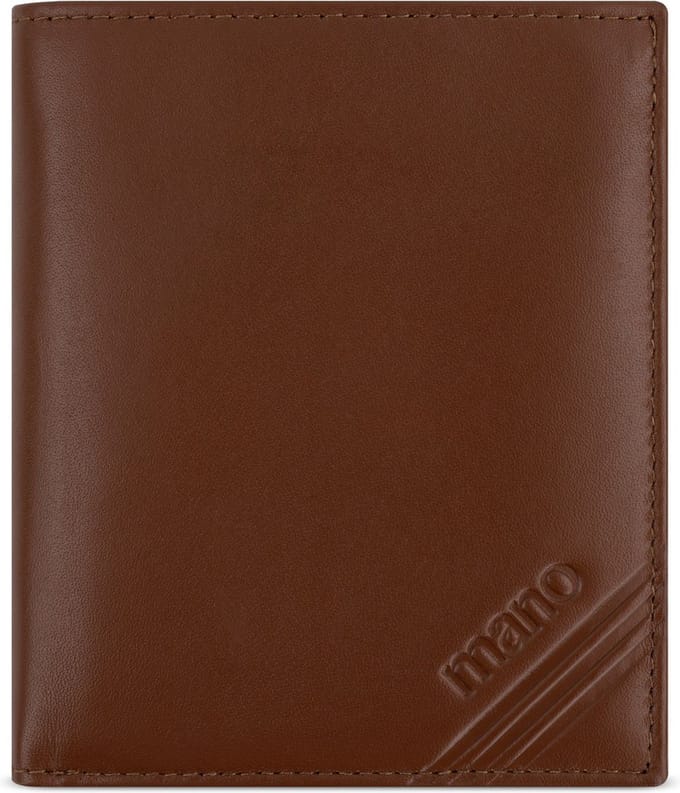mano Leren Portemonnee Don Antonio RFID Coin Wallet Cognac Terracotta