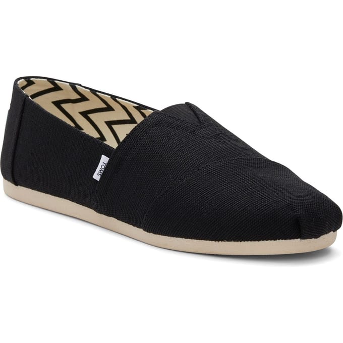 TOMS Alpargata Classic Katoenen Zwarte Espadrilles Voor Mannen