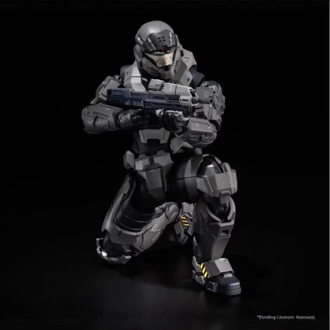 Geleedbare Master Chief PVC Actiefiguur Verzamelmodel Speelgoed 18cm with box