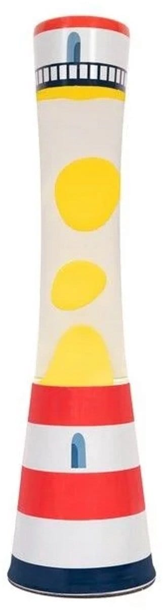 Fisura - Lava Lamp Lighthouse - Vuurtoren - transparant/geel
