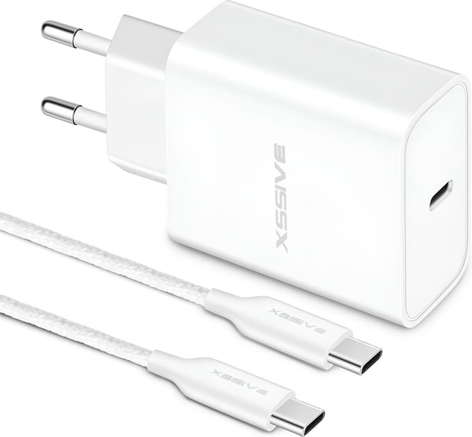 Snellader Set - 20W Power Delivery - 1 Meter - USB C naar USB C Oplader met Kabel - Xssive Origineel