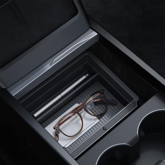 Spigen Tesla Sliding Console Organizer (Bottom) - black - Tesla Model 3 2024