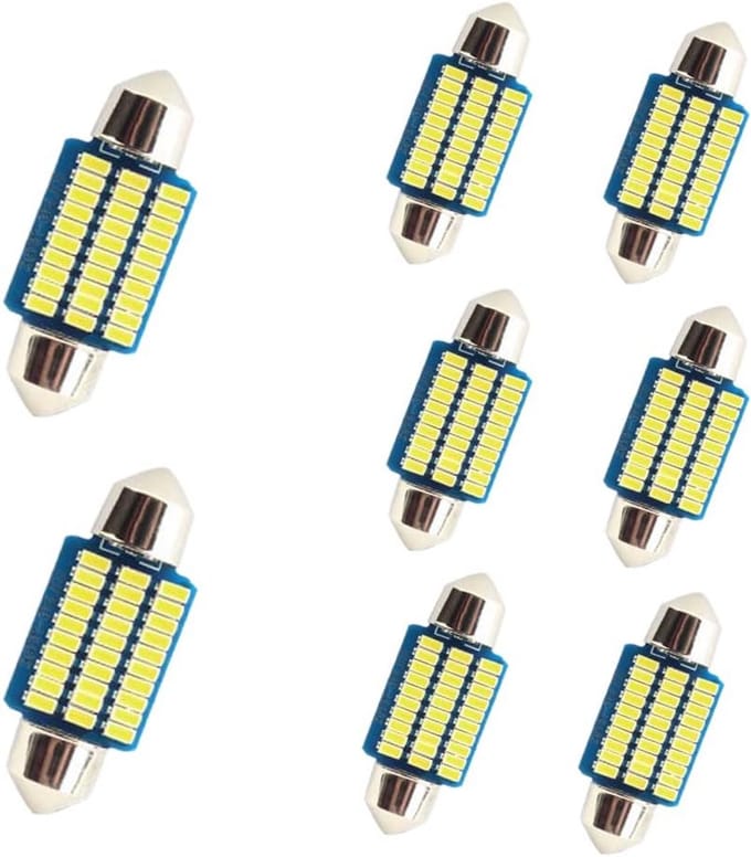 LED Interieurverlichting voor Auto - 8 Stuks, 36 mm, 500 Lumen, 12V