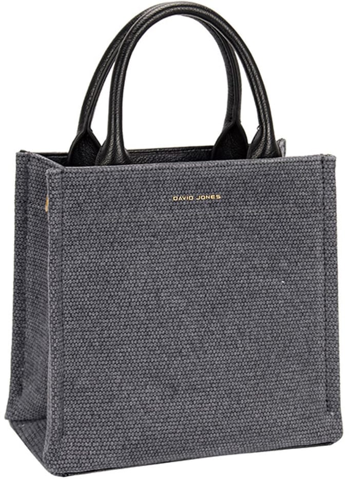 David Jones kunstlederen handtas - Erin - Zwart - Dames - Vierkant