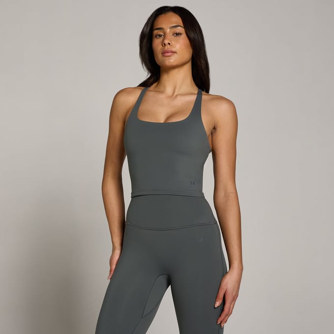 MP Women's Tempo Strappy Racerback Vest - Dark Grey - M