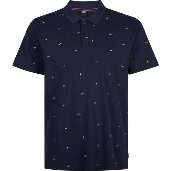 Petrol Industries - Heren Plus Size polo met korte mouwen Chassis - Blauw